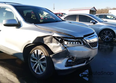 2015 Acura Mdx Technology Package z USA, uszkodzony, nr VIN 5FRYD3H46FB005972